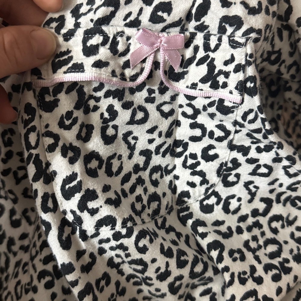 Victoria's Secret Women Sleepwear  Leopard Print Tunic  Dress Button Up small - Picture 3 of 6